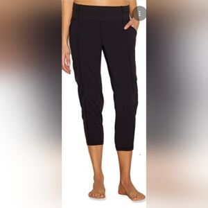 Lucy Get Going Women's Black Cropped Pants